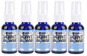 Scent Bomb Super Strong 100% Concentrated Air Freshener - 5 PACK (Hawaiian Blue)