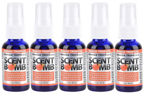 Scent Bomb Super Strong 100% Concentrated Air Freshener - 5 PACK (Mango Tropical)