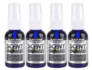 Scent Bomb Organic Air Freshener Black Bomb 4-Pack