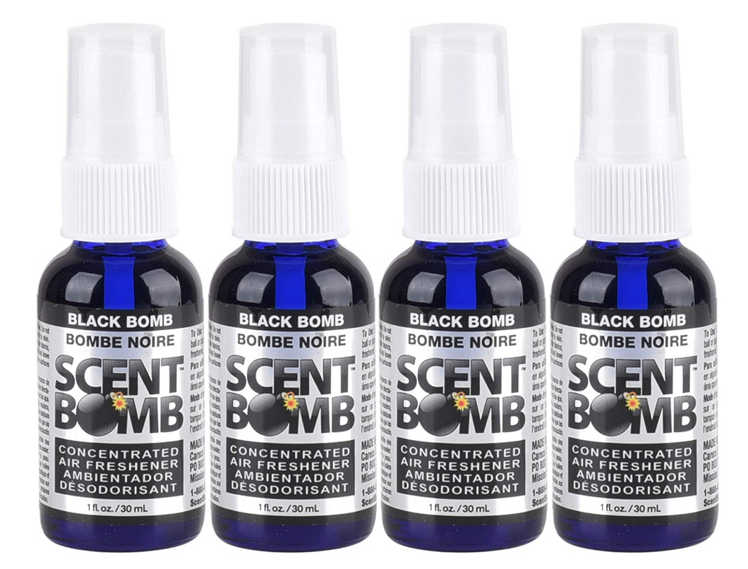 Scent Bomb Organic Air Freshener Black Bomb 4-Pack